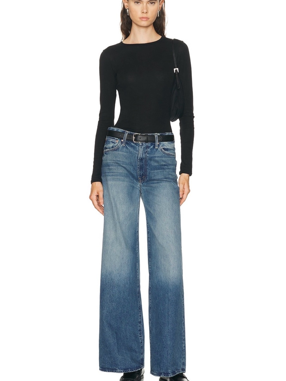 Mother The Ditcher Roller Zip Sneak Jeans